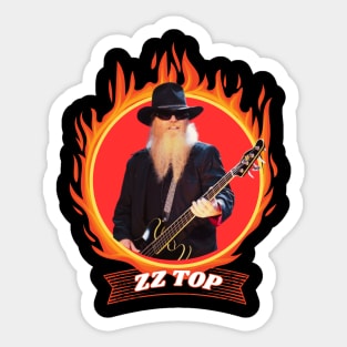 Musician Legend ZZ Top Sticker